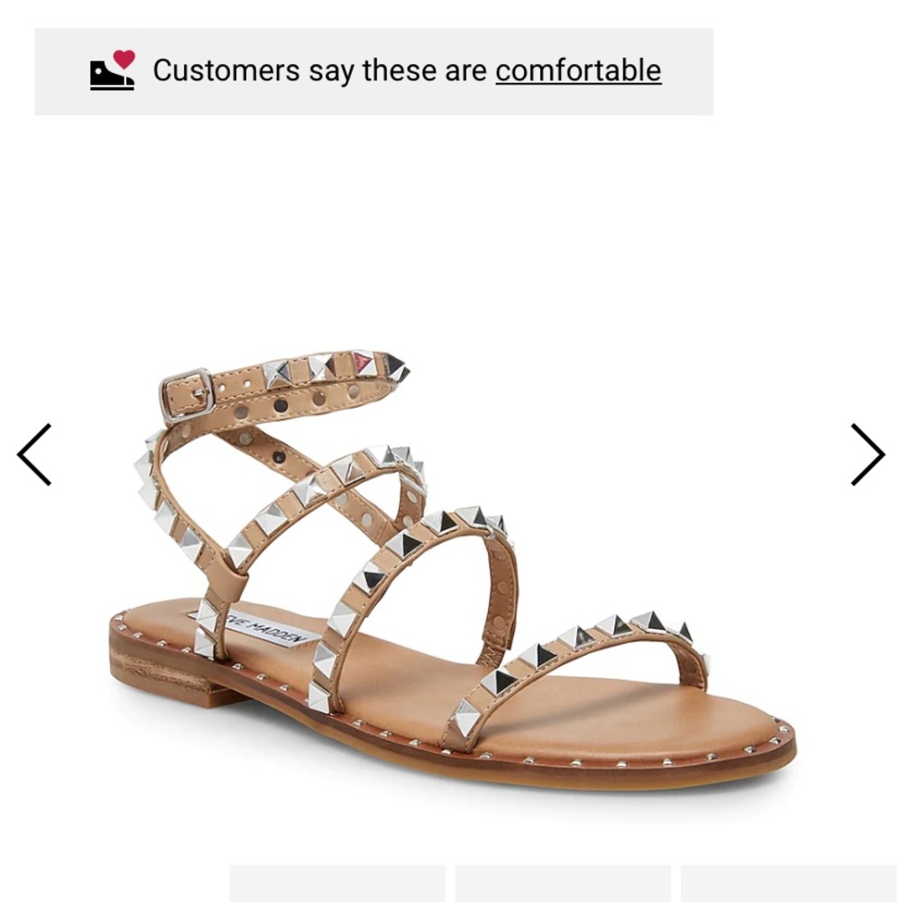 Size 10 Steve Madden Studded Sandals. Worn once.